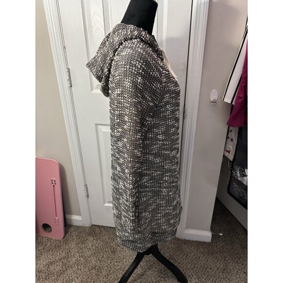 Fabletics Yukon Long Sleeve Fleece Dress Size Large Cream/black Nwt - Picture 9 of 12